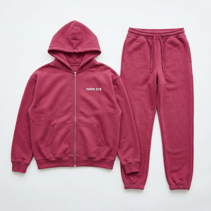 Conjunto deportivo informal de sudadera con capucha y pantalones de chándal de algodón para mujer - Product Image 4