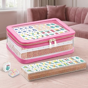 Mahjong Americano Floral de Cristal en Bolsa con Cierre - Product Image 6