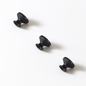 High Quality Modern Matte <b>Black</b> Round Zinc Alloy Cabinet <b>Knob</b> Minimalist Drawer Pull for Kitchen Nightstands Bathroom Hardware - Product Image 4