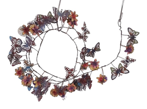 พวงดอกไม้ชุบสังกะสีทำมือ สำหรับตกแต่งคริสต์มาสกลางแจ้ง อุปกรณ์จัดงานปาร์ตี้ เป็นมิตรกับสิ่งแวดล้อม ขนาดปรับแต่งได้ - Product Image 6