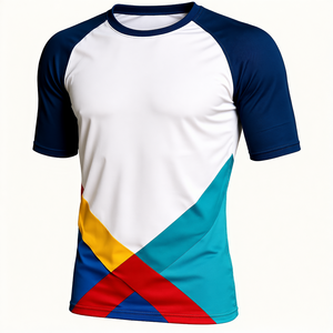 Camiseta de compresión King Of The Rings para hombre, manga corta, azul y naranja, estampado por sublimación, de secado rápido, tipo Rash Guard - Product Image 6