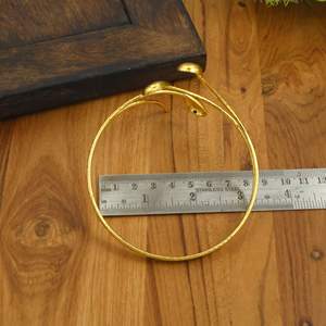 Stainless Steel Upper Arm Cuff <b>Bracelet</b> Adjustable Minimalist Armlet Gold Silver Open Bohemian Jewelry for Women Gift - Product Image 4