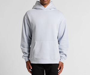 Sudadera con Capucha para Hombre, Color Gris Claro, Felpa de Algodón, Corte Regular, Informal, con Bolsillo Delantero y Estampado Serigrafiado - Product Image 4