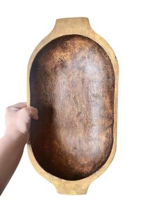 ชามไม้ขัดเงาทำมือสไตล์เรียบง่ายสำหรับใส่แป้งขนมปังและถาดผลไม้ตกแต่งบ้านสไตล์โมเดิร์นคลาสสิก - Product Image 5