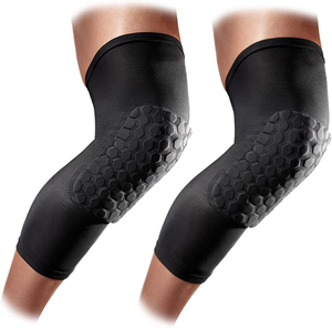 Genouillères en néoprène à absorption des chocs en nid d'abeille, à enfiler, unisexe, protection toutes saisons, pour le basketball et le sport - Product Image 6
