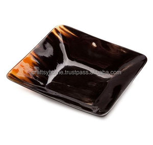 Bandeja de servicio de cuerno de búfalo cuadrado hecho a mano, tamaño personalizado, Ángel náutico, decoración del hogar, artesanía cruda de la mejor calidad, artesanías naturales - Product Image 4