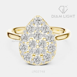 Bague de fiançailles en or blanc 14 carats avec diamant de laboratoire de 1,131 carat, coupe ronde, bague de mariée, certifiée IGI, bijoux fins, cadeau pour femme - Product Image 5