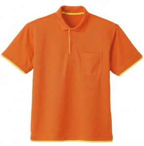 Custom Men summer <b>polo</b> shirts pocket <b>polo</b> <b>orange</b> Short Sleeve Breathable Quick Dry Golfwear athletic fit office fashionwear - Product Image 1