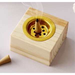 Modern Wooden Incense Burner Wooden Mubkhar Middle East Arabian <b>Oud</b> <b>Bakhoor</b> Burner Holder Box Wholesale Custom Home Decor - Product Image 5