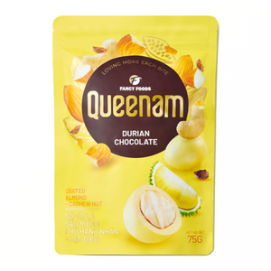 Venta al por mayor de Deliciosos Dulces Halal: Dragees de Chocolate OEM/ODM, Snacks de Caramelo, Frutos Secos Recubiertos de Chocolate de Durian, Almendras y Anacardos 150G - ¡Precio Caliente! - Product Image 1