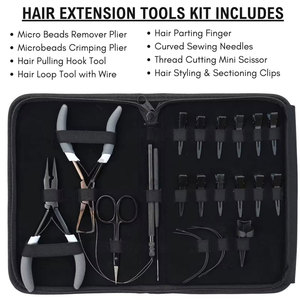 Kit de Herramientas para Extensiones de Cabello de Calidad Profesional Premium al Mejor Precio por Volumen, con Materiales Personalizados de Alta Calidad en Acero Inoxidable - Product Image 3