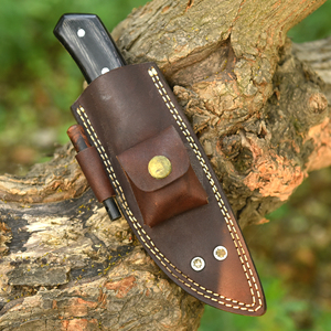 Cuchillo de Caza de Acero Inoxidable Nordic Forge, Hoja Fija de Grado Industrial, Punta Caída, Borde Biselado, 8 Pulgadas de Largo - Product Image 6