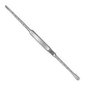 เครื่องมือผ่าตัดสแตนเลสแบบยกกระดูกอ่อนชนิด Cottle Septum Elevator Periosteal Elevator ขนาด 23 ซม. / 6 นิ้ว พร้อมปลายขนาด 5 มม. และ 1.5 มม. - Product Image 4