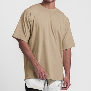 T-shirt formel personnalisé pour homme, col rond, manches courtes, coupe ample, 100 % coton, broderie, sérigraphie, tissu peigné - Product Image 3