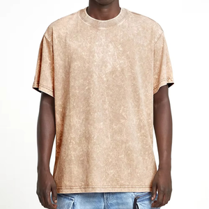Unisex Custom Logo Oem Men Acid Wash Oversized <b>T</b> <b>Shirt</b> Short Sleeve O Neck Cotton Vintage Plain Streetwear <b>T</b> <b>Shirt</b> - Product Image 1