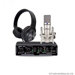 Monitor de estudio profesional, altavoz, micrófono, auriculares, tarjeta de sonido, música en casa, equipo de transmisión de canto, Kit de grabación - Product Image 4