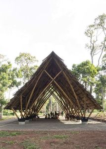 Restaurante Ecológico Prefabricado de Bambú en Vietnam - Diseño Cuadrado con Ventilación Natural, Bungalow Invernadero de 10-200 m² - Product Image 2