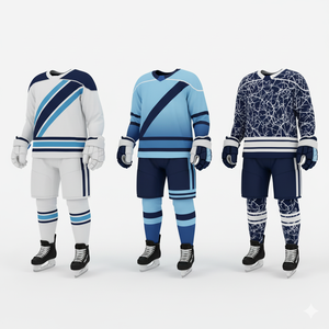 Tenue de Hockey sur Glace Personnalisée pour Équipe 2026 – Kit Maillot par Sublimation – Vente en Gros OEM/ODM – Fournisseur de Vêtements de Sport de Haute Qualité - Product Image 2