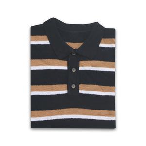 Jersey de manga corta con cuello de polo hecho a medida, suéter de punto para hombre, suministros - Product Image 3