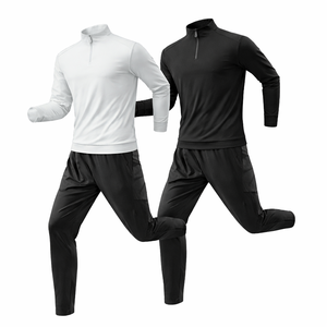 Conjunto Deportivo Casual de Dos Piezas con Cierre de Cremallera para Hombre - Product Image 1