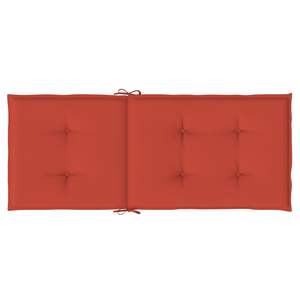 Lot de 4 coussins d'extérieur en polyester mélangé rouge 100 % polyester, pour chaise à dossier haut, taille moyenne - Product Image 6