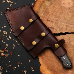 Couteau à viande en acier damas forgé à la main de qualité supérieure, manche en bois, couteau de boucher professionnel, fournisseur d'usine - Product Image 4