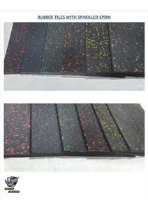 Dalles de sol en caoutchouc EPDM pour salle de sport, haute densité, 20 mm d'épaisseur, 1x1 mètre - Product Image 4