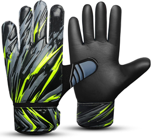 Anti Slip Goalkeeper <b>Gloves</b> For Football Soft Foam Padding Strong Grip Palm <b>Moisture</b> Wicking Fabric Goalkeeper Football <b>Gloves</b> - Product Image 2