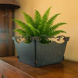 Maceta Moderna de Metal, Decorativa para Interiores y Exteriores, Jardinera para Plantas y Flores, Decoración para Hogar, Oficina y Balcón - Product Image 2