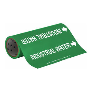 เครื่องหมายท่อแบบม้วน Brady WATER Flexible Roll Form สำหรับการระบุท่อในอุตสาหกรรม - Product Image 1