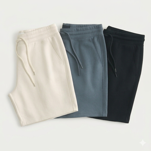 Pantalones Cortos Deportivos Premium 100% Algodón para Hombre - Pantalones Cortos Casuales Transpirables y Resistentes para el Verano, Estilo Urbano, Ajuste Cómodo para el Gimnasio - Product Image 2