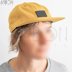 Casquettes 6 panneaux imperméables et légères jaune moutarde, personnalisables avec logo, nouvelle collection 2026, qualité supérieure, tendance, pour hommes et femmes - Product Image 3