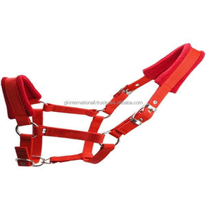 Cabestro de caballo de nailon ligero y fino en muchos colores y tamaños personalizados con relleno de lana de visón suave - Product Image 2