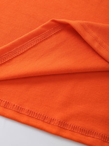 T-shirt en coton à manches courtes et col rond pour femme, coupe ample, couleur unie, vêtements décontractés pour le printemps et l'été - Product Image 5