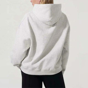 Sudaderas con Capucha de Punto para Mujer, de Algodón y Felpa, Color Sólido, Talla Grande, Estilo Casual de Invierno, Venta al Por Mayor - Product Image 2