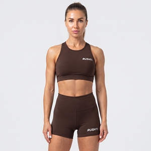 Conjunto Deportivo de 2 Piezas para Mujer: Top Corto con Cuello Redondo y Espalda Cruzada, y Shorts de Yoga de Compresión, Ropa Interior Deportiva Ligera de Poliéster - Product Image 3