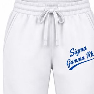Pantalones Deportivos Personalizados Sigma Gamma Rho para Mujer, con Letras Griegas, de Felpa, para Entrenamiento, Casuales, Estilo Urbano, Venta al Por Mayor - Product Image 3