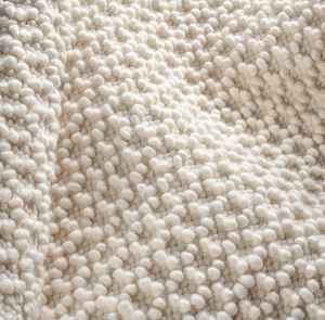 Tapis et tapis à boucles tissés à la main en laine 100% naturelle, rayés, à tissage plat - Product Image 3