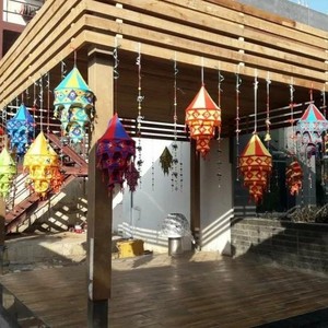 Colorful Handmade Luxury Cotton <b>Wedding</b> Lamps Festival/Diwali/Party Bohemian Lanterns Indoor/Outdoor Tent & Garden Chandeliers - Product Image 3