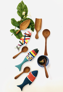 Cuillère à mélanger en bois du Vietnam, faite à la main, ustensile de cuisine, vaisselle en bois naturel du Vietnam - Product Image 5