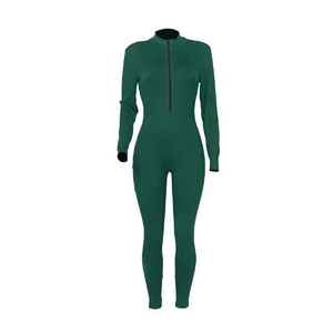 Mono de yoga de una pieza para mujer, 100% algodón, sin mangas, para gimnasio, entrenamiento, con logo personalizado, a la moda, ajustado, liso, el más vendido - Product Image 2