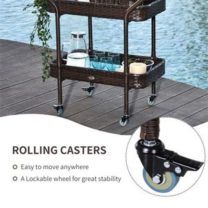 Carrello Bar da Esterno per Campeggio e Barbecue, Carrello Portaoggetti per Avventure all'Aperto - Product Image 4