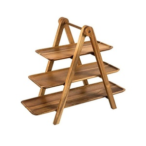 Elegante Soporte de Madera Hecho a Mano para Cupcakes, Exhibidor Rústico de Postres para Eventos de Panadería, Bodas y Mesas de Fiesta - Product Image 4