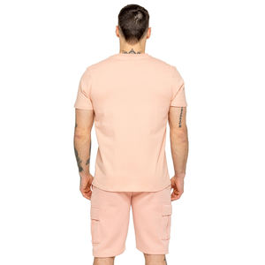 Men's Summer Vintage Printed <b>Knitted</b> Digital Printing Quick Dry 2-Piece Twin <b>Set</b> Polyester T-Shirt Shorts Custom Logo - Product Image 4