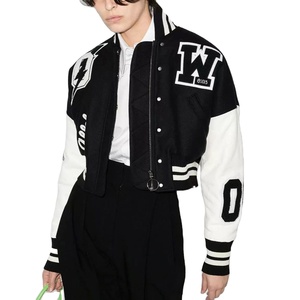 Vestes universitaires pour femmes, nouvelle arrivée tendance, vêtements d'hiver élégants, tendance, design personnalisé, vestes universitaires noires - Product Image 2