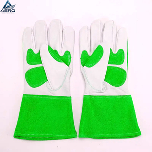 Guantes de Soldadura de Cuero Vacuno de Primera Calidad, Guantes de Soldador de Cuero Suave Antidesgaste, Guantes de Seguridad para Trabajo Industrial, Protección para las Manos - Product Image 4