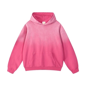 เสื้อฮู้ดผู้ชายทรงโอเวอร์ไซส์ สีพื้น ผ้าฝ้ายเฟรนช์เทอร์รี่ สไตล์ลำลองสำหรับฤดูใบไม้ร่วง ดีไซน์กระเป๋า ทรงปกติ - Product Image 2