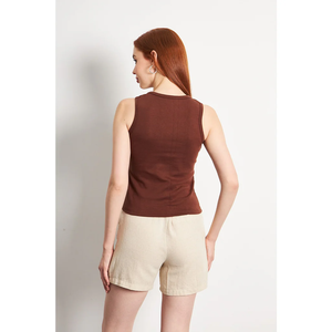 Oferta de Verano: Camiseta sin Mangas para Mujer, Corte Ajustado, Informal, Ligera, Tejido Elástico, Múltiples Colores y Tallas, Fabricante OEM - Product Image 6