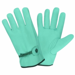 Gants de conducteur en cuir de vachette pleine fleur et croûte de cuir de qualité supérieure, résistants à l'abrasion, durables et robustes pour la protection individuelle - Product Image 6