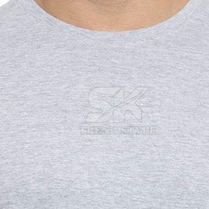 Camiseta de color sólido 100% algodón para hombre, cómoda, talla grande, corte holgado, ropa informal para hombre, camiseta estampada a bajo precio - Product Image 5